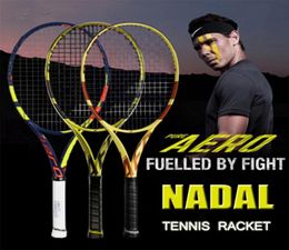 Tennis Racket Nadal Pure Aero Beginner Professional Training French Open Lite Full Carbon Single Set With Bag9890249