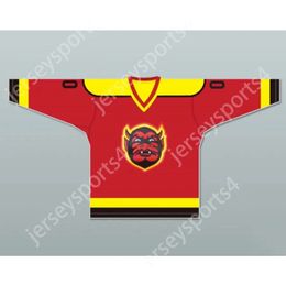 Gdsir Custom USHL ST PAUL VULCANS AWAY HOCKEY JERSEY NEW Top Ed S-M-L-XL-XXL-3XL-4XL-5XL-6XL