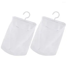 Laundry Bags Dirty Basket Hanging Mesh Pouch Hanger Kitchen Net Bag Sundries Storage Clip