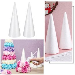 Party Decoration 30cm Christmas Solid Cones Craft White Diy Cone Children Handmade Accessories For Home Wedding K4v2