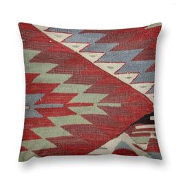 Pillow Vintage Decorative Esme Kilim Navaho Weave Woven Aztec Textile Kelim Throw Custom