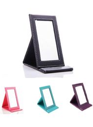 New Korean Fashion PU Leather Mirror Makeup Mirror Portable Foldable Makeup Mirror Cosmetic Mirror Foldable Table Compact Mirrors8037518