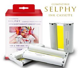 Printer Ribbons Topcolor KP108IN KP 36IN for Selphy CP1300 CP1200 Ink Cartridge CP900 CP910 CP1000 Cassette 6 inch P o Paper 221116449416