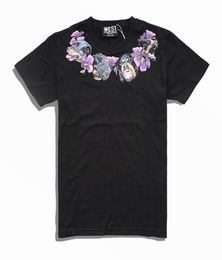 2020 New fashion mens brand short sleeve hip hop tops tee High Quality dog head Flowers clothing Punk Summer luxury tshirt SXL1652624