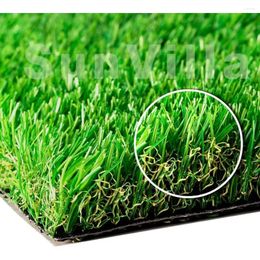 Decorative Flowers Fake Grass Carpet Outdoor Artificial Turf Plants For Decoration Mat Green Synthetic Garden Plant The Floor Carpets