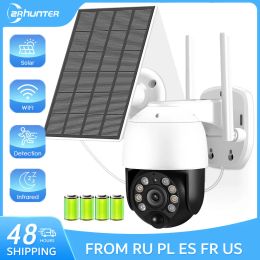 Cameras 3MP PTZ WiFi Camera Solar Panel Battery Wireless CCTV IP Camera Outdoor Smart Home Security Night Vision Video Surveillance Cam