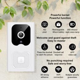 Doorbell Wireless Doorbell Visual Photography X6 Smart Home Doorbell Core Mobile Smart Home Language Docking Remote Monitoring Doorbell