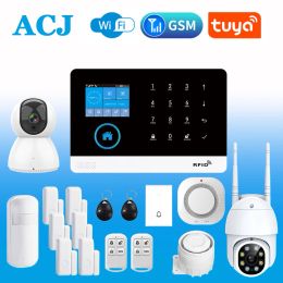 Tape Pg103 Wifi Alarm System for Home Burglar Security Tuya Smart House App Control 433mhz Gsm Wireless with Motion Sensor Camera