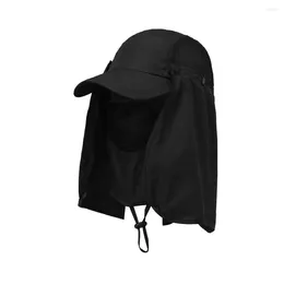Berets For Women Sports Travel Drawstring Big Brim Bucket Cap UV Protection Visor Hat Face Neck Cover Sun Protcet Fisherman