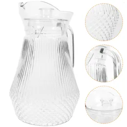 Water Bottles Pot Pitcher With Lid Cold Refrigerator Juice Can Jug Plastic