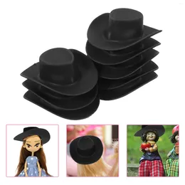 Disposable Cups Straws 50Pcs Miniature Hat Decor Mini DIY Prop Adorable Accessory