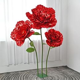 Decorative Flowers 70CM Artificial Matte Bright Cloth Rose Wedding Decoration Flower Display Window Studio Shooting Props