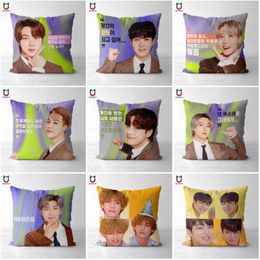 Pillow Case Kpop Cushion Pillowcase Plush Version 01 Cover Square Poszewka 30x30CM 40x40CM 45x45CM 50x50CM