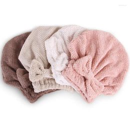 Towel Soft Microfiber Drying Hair Turban Hat Absorbent Bathroom Bath Shower Cap For Women Girls Spa Salon