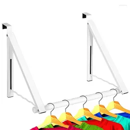 Hangers Wall Mounted Clothes Rack Retractable Hanger Space Saving Heavy Duty Wardrobe Hooks For Bathroom Balcony