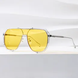 Sunglasses Vintage Square Woman Classic Retro Frameless Sun Glasses Female Fashion Outdoor Semi-Rimless Gafas De Sol