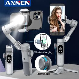 Monopods AXNEN 3Axis Handheld Gimbal Wireless Bluetooth Phone Gimbal Stabiliser for iPhone Tripod Gimbal Smartphone Stabiliser Gimbal