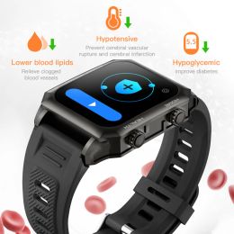 Wristbands Laser lowering three highs smart bracelet lowering blood sugar watch measuring heart rate blood pressure oxygen temperature