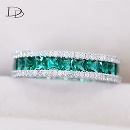 Cluster Rings DODO Green Square Stone Female For Women Cubic Zirconia Wedding Band Vintage Jewelry Ladies Anxiety Ring Wholesale DD642