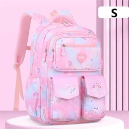 School Bags Girls' Schoolbag Kawaii Children's Waterproof Cute Backpack For Primary Students Toddler Mochila