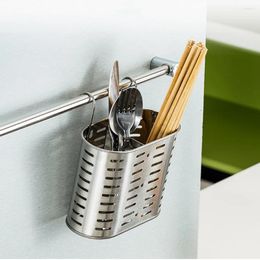 Kitchen Storage Stainless Steel Utensil Holder Metal Organiser For Tableware Spoon Fork