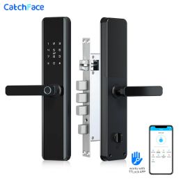 Lock TTLock Smart Fingerprint Door Lock Wifi APP Lock Bluetooth Unlock Security Intelligent Lock Biometric Electronic Door Lock