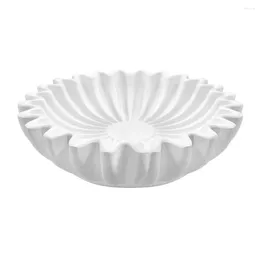 Bowls Ruffled Decorative Bowl Entrance Key Holder Storage Desktop Resin Craft Home Living Room Fruit Jewellery Tray For