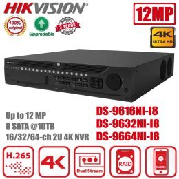 Recorder Original Hikvision DS9664NII8 16/32/64CH 4K 8SATA DS9632NII8 NVR IP CCTV Network Video Recorder DS9616NII8