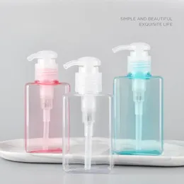 Liquid Soap Dispenser 100ml Square Lotion Bottle PETG Press Facial Cleanser Hand Sanitizer Shower Gel Shampoo Portable Gels