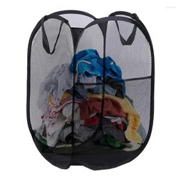 Laundry Bags Collapsible Mesh Hamper Convenient And Space-Saving Basket Folds Flat Easy Storage Perfect For Rooms