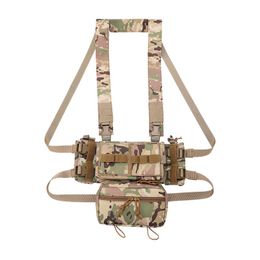 MK3 outdoor tactical belly bag multifunctional sports chest hanging quick drying waterproof nylon camouflage vest for training AK/74M