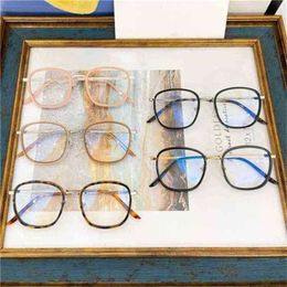 2024 10% OFF Luxury Designer New Men's and Women's Sunglasses 20% Off Fashion Version Hot box myopia frame hot flat lens