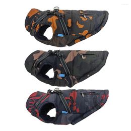 Dog Apparel Camouflage Printing Pet Clothes Warm Coats For Autumn And Winter With Zipper Vests Est Style