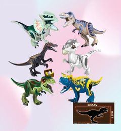 Jurassic World Park Dinosaurs Family Building Blocks Affordable Set Tyrannosaurus Rex Educational Toys Gift For H0824272F4432848