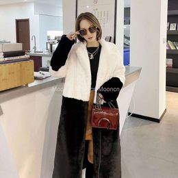 Designers new plush winter jacket womens long lapel jacket fluffy and luxurious leather jacket Ketedi womens fake natural fur jacket womens