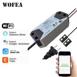 Control WiFi Smart Garage Door Opener Controller Work With SmartLife/Tuya APP Control No Hub Require Support Alexa Echo Google Home