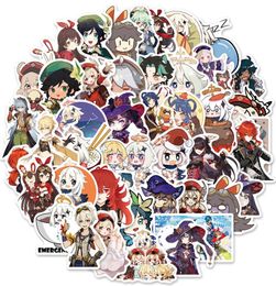 50 PCS Mixed skateboard Stickers Popular Anime Yuan shen For Car Laptop Fridge Helmet Pad Bicycle Bike Motorcycle PS4 Notebook Gui5068508