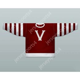 Gdsir Custom RED VANCOUVER MILLIONAIRES 1912-13 HOCKEY JERSEY NEW Top Ed S-M-L-XL-XXL-3XL-4XL-5XL-6XL