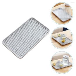 Decorative Figurines Drain Rack Tableware Drying Mat Double Layer Household Draining Pad Plastic Cup Home Tray