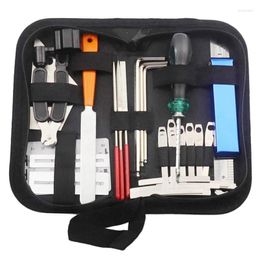 Bettwäschessätze Gitarrenpflege Reparaturwerkzeugkit Tools String Organizer Action Lineal Messung Messung von Sechskantschlüssel Set Dateien FIN