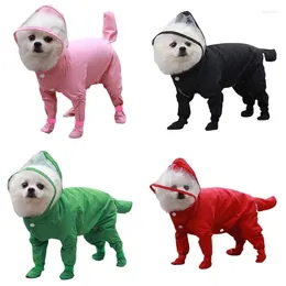 Dog Apparel Raincoats Hooded Slicker Ponchos For Small To Large Dogs And Puppies With Hood Puppy Rain Rainwear