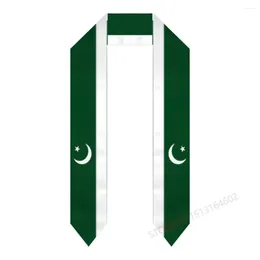 Scarves Custom Name Or Logo Pakistan Flag Scarf Graduation Stole Sash International Study Abroad Class Of 2024 Shawl