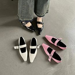 Casual Shoes Bailamos 2024 Women Flats Fashion Shallow Ladies Soft Mary Jane Outdoor Dress Flat Ballet Mujer