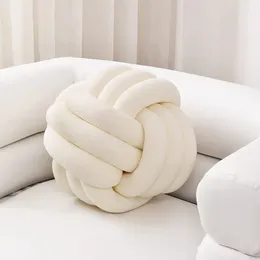 Pillow Soft Knot Ball Pillows Round Throw Home Decoration Plush Knotted Handmade