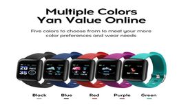 20pcs ID116 PLUS Color Smart Bracelet Screen Bracelet Sports Pedometer Watch Fitness Running Tracker Heart Rate Pedometer Smart Wr8298539