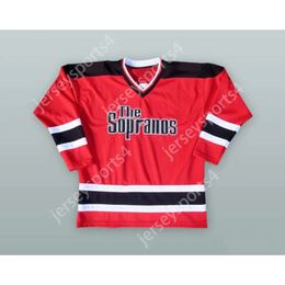 Gdsir Custom THE SOPRANOS RED HOCKEY JERSEY NEW Top Ed S-M-L-XL-XXL-3XL-4XL-5XL-6XL