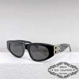 2024 New High Quality New luxury designer B family style panel drilling cat's eye Sunglasses stars fashion sunglasses BB0095