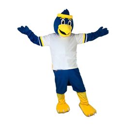 2024 High Quality Sport Eagle Mascot Costume Custom Mascot Carnival Fancy Dress Costumes School College Halloween Mascot for Adult