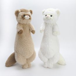 Super cute Angelu ferret plush toy ferret doll companion doll long pillow doll birthday gift holiday gift wholesale