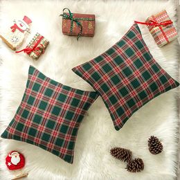 Pillow Christmas Green S 45x45 Soft Pillows For Couch Living Room Decoration Nordic Pillowcases Home Decor Cover Gift